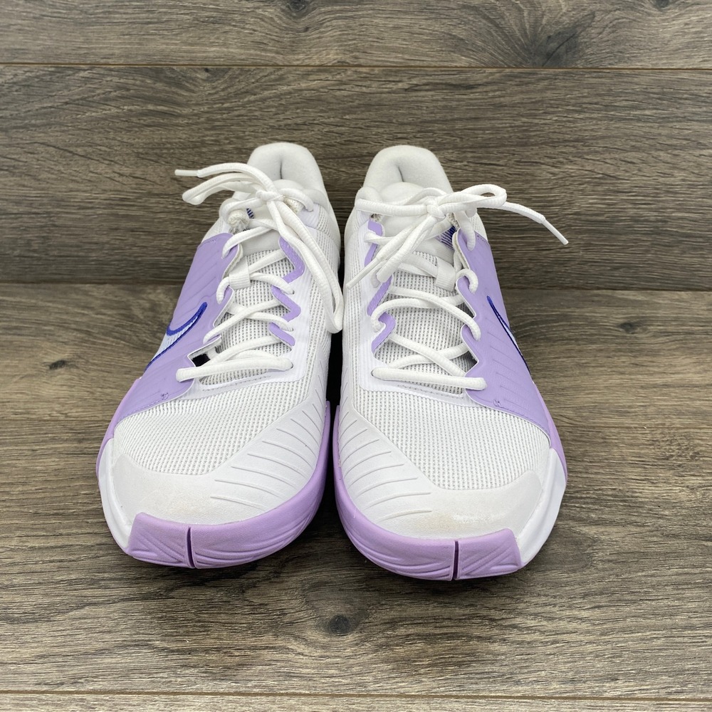 Nike Court GP Challenge Pro Tennis Shoes Womens 9.5 White Purple FB3146-101 - Picture 7 of 9
